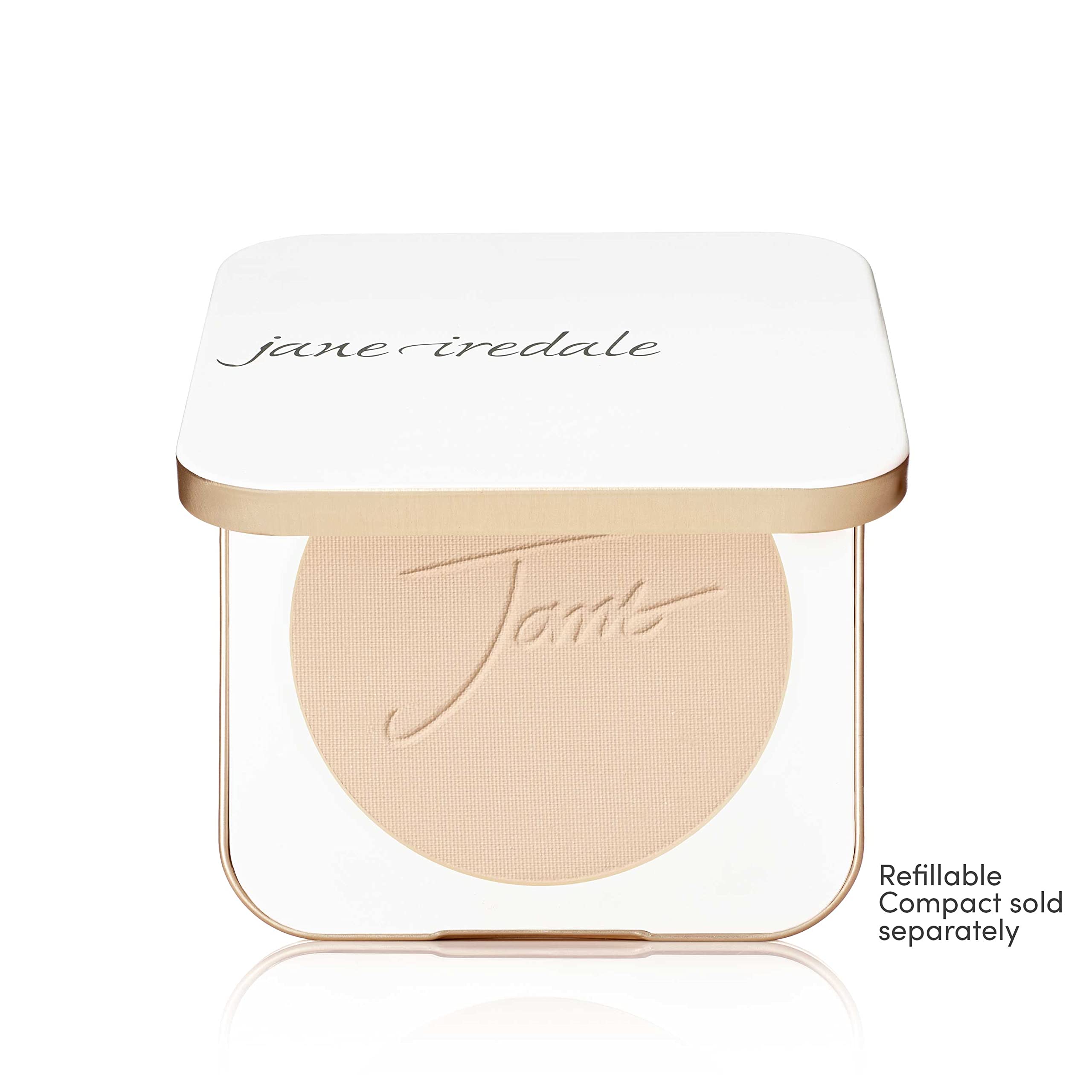 Jane Iredale PurePressed Base offre une protection solaire adaptée selon la teinte.
