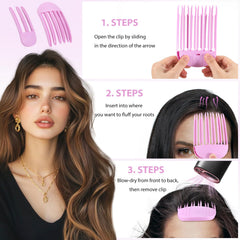 JANFUN clip volumisant — utilisation simple avec sèche-cheveux