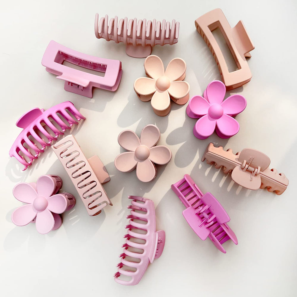JANFUN cadeau idéal, trio de pinces roses pour offrir.