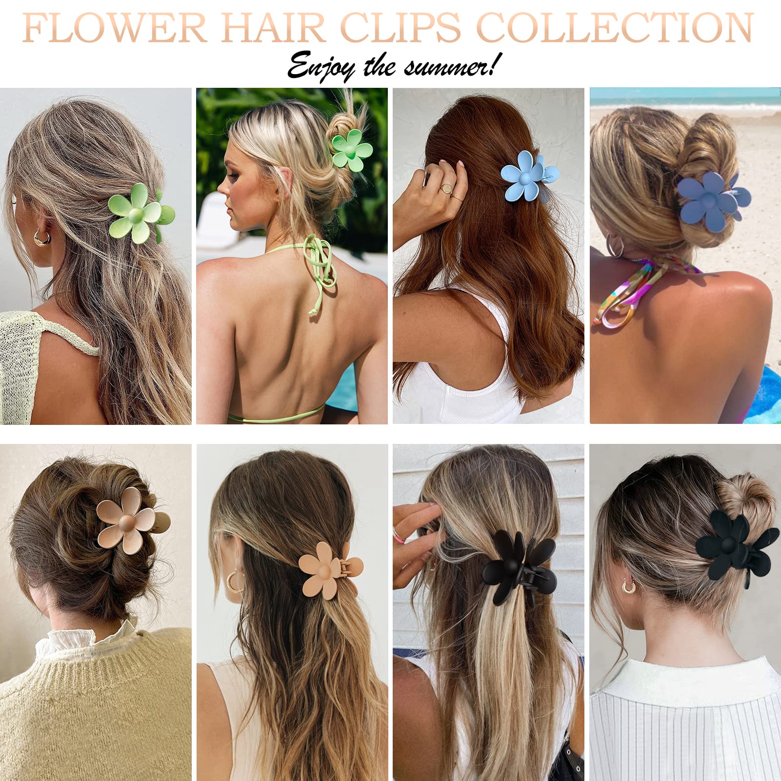 JANFUN pince-cheveux coiffure bureau et soirée: tenue sûre et élégante.