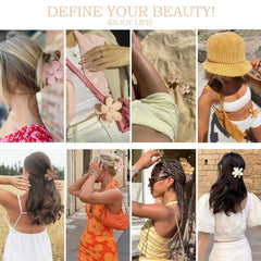 JANFUN pinces fleurs marguerite coloris variés pour tous les looks