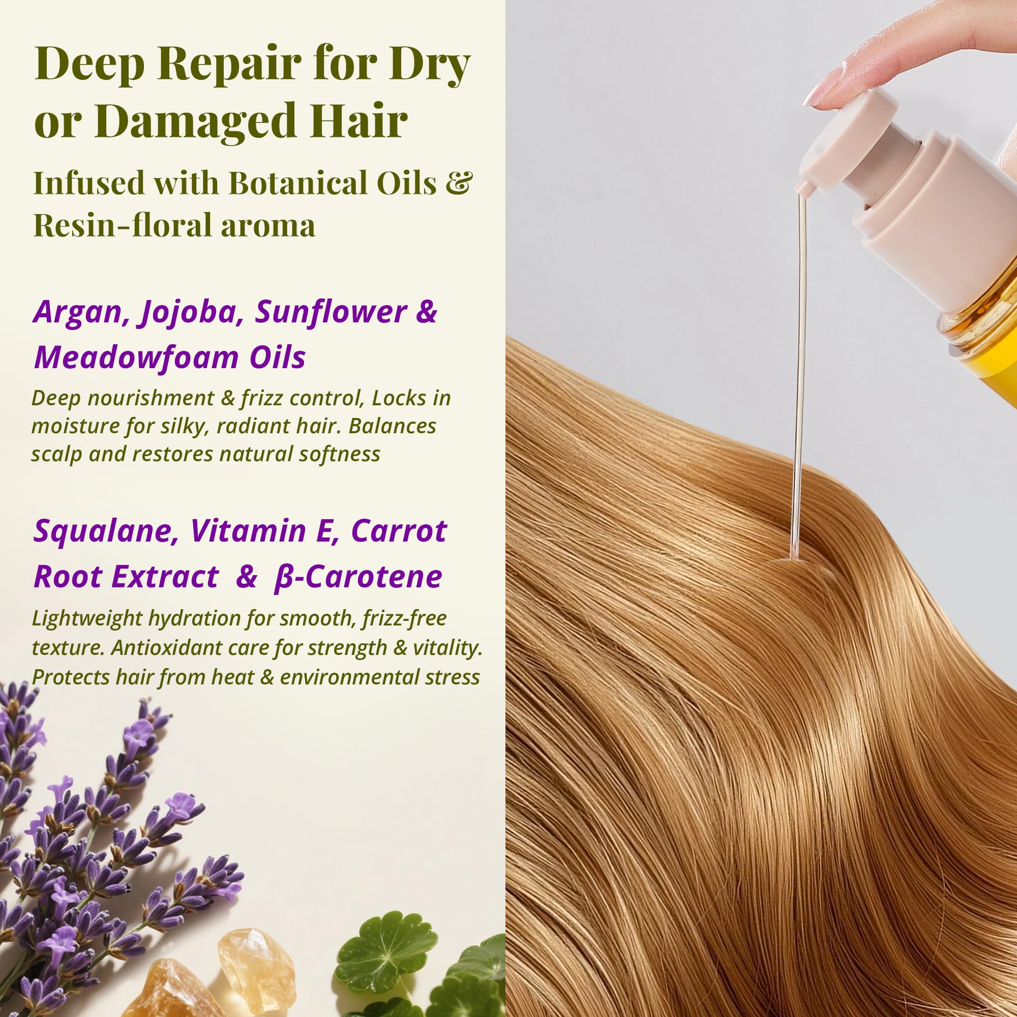 JANICORN Huile cheveux jojoba argan – soin nourrissant pour longueurs et pointes.