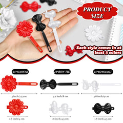 Barrettes Janinka à charnière, plastique robuste pour un usage quotidien.