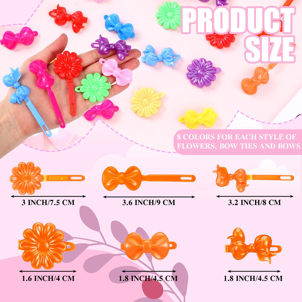 Barrettes Janinka pour enfants, motifs mignons et couleurs vives pour coiffures festives.