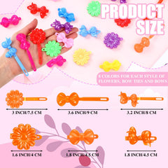 Barrettes Janinka pour enfants, motifs mignons et couleurs vives pour coiffures festives.