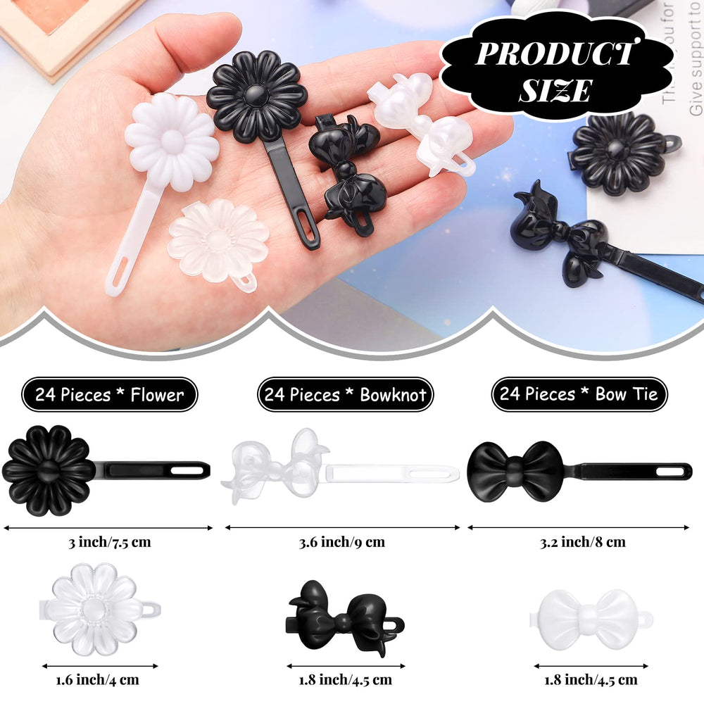 Pinces Janinka dessins animés noires, simples et durables pour toutes les occasions.