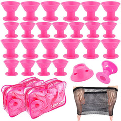 JANYUN boucleurs silicone gros pour boucles volumineuses pendant le sommeil