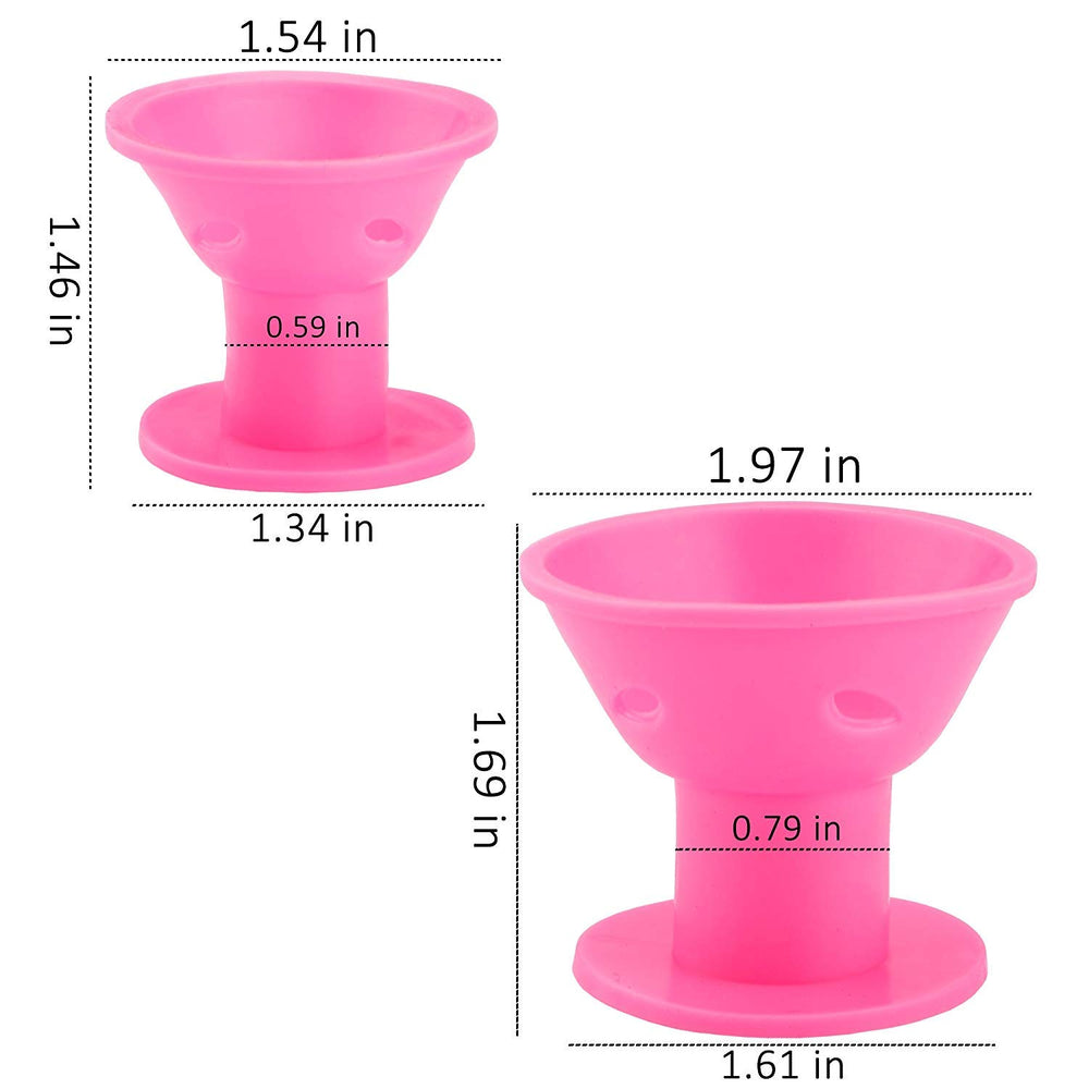 JANYUN boucleurs silicone petit pour boucles fines et définies au réveil