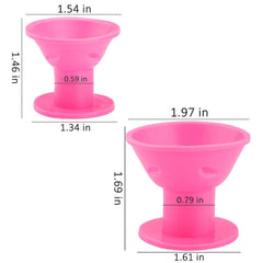 JANYUN boucleurs silicone petit pour boucles fines et définies au réveil