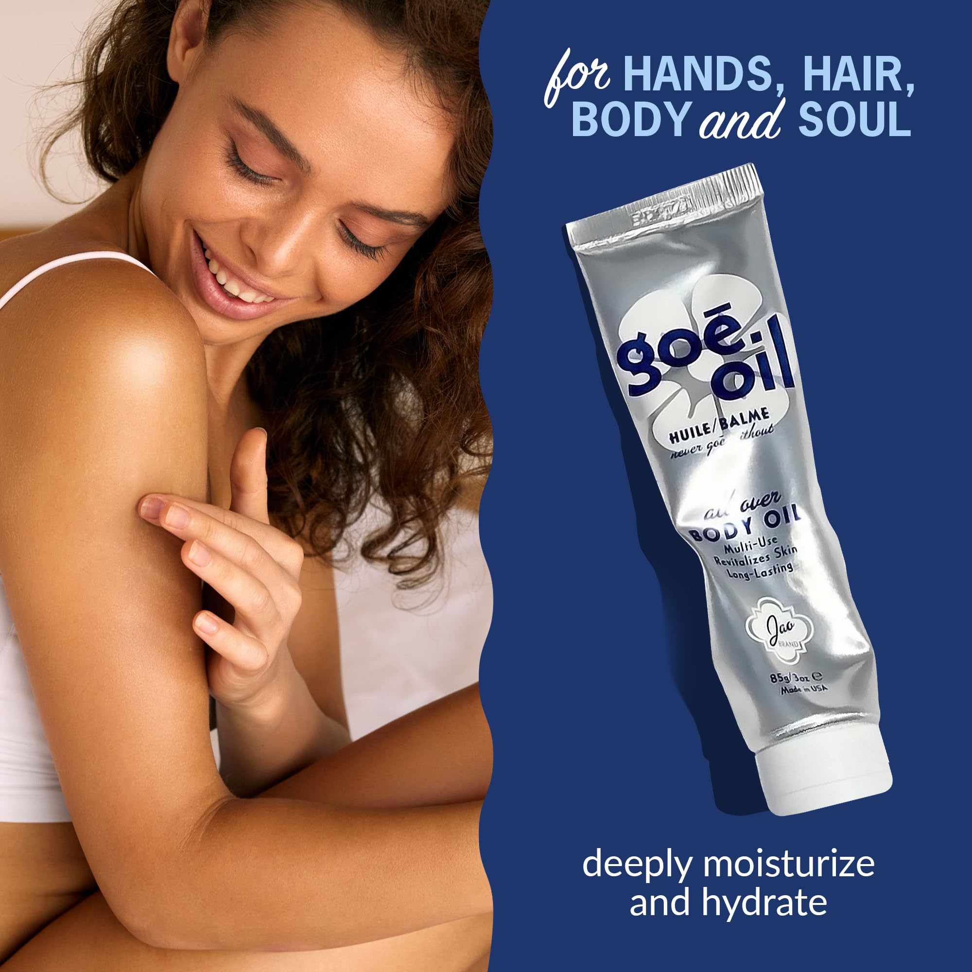 Goē Huile Jao: absorption rapide et peau douce