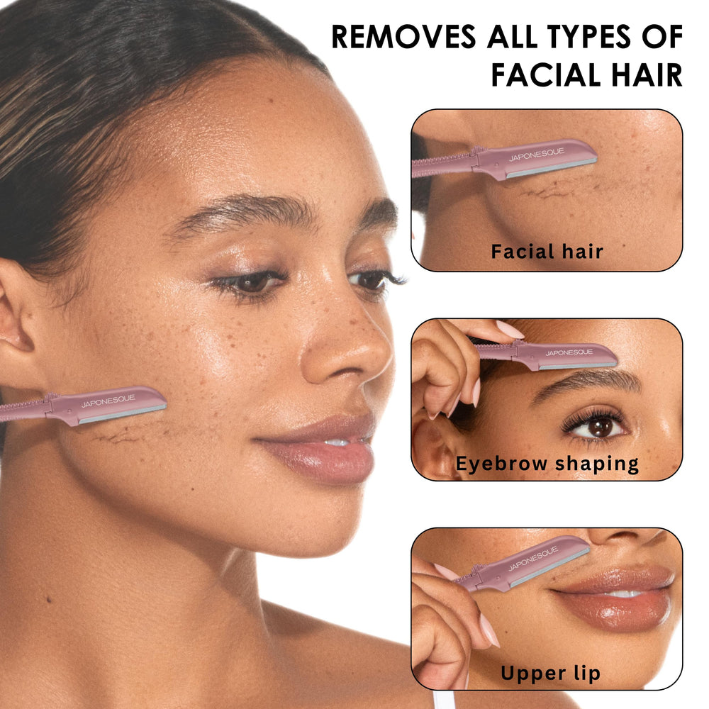Poignée ergonomique du JAPONESQUE Dermaplaner pour une prise stable