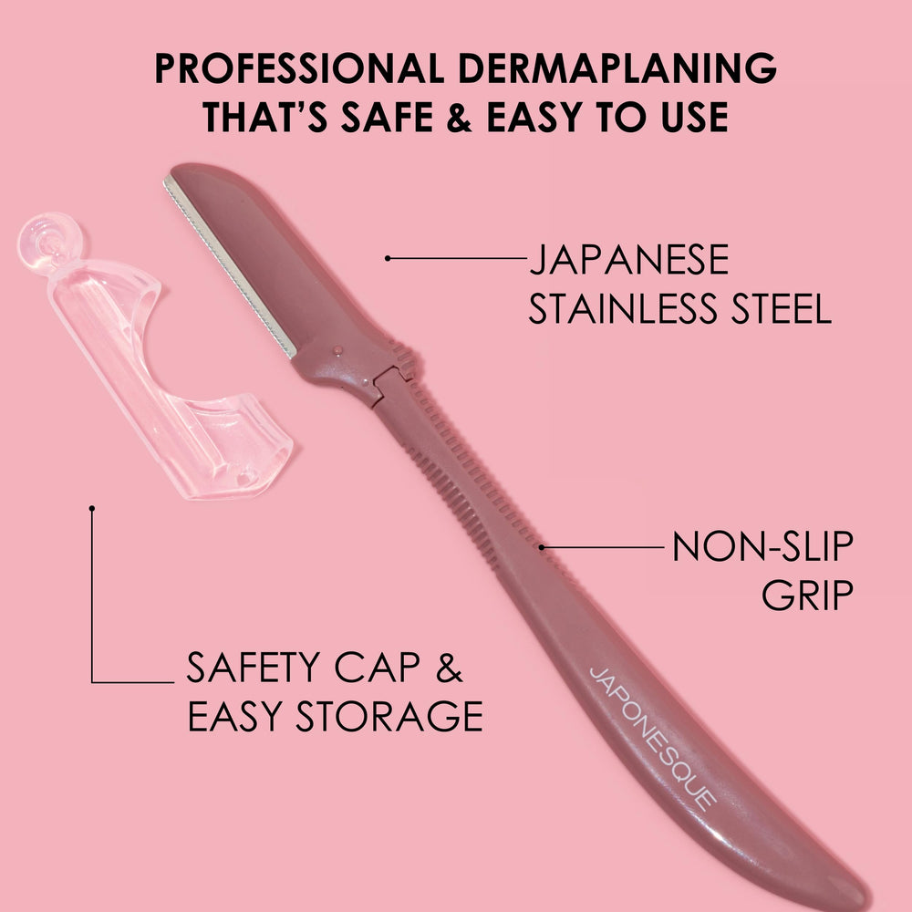 Utilisation du JAPONESQUE Dermaplaner avant l’application des sérums