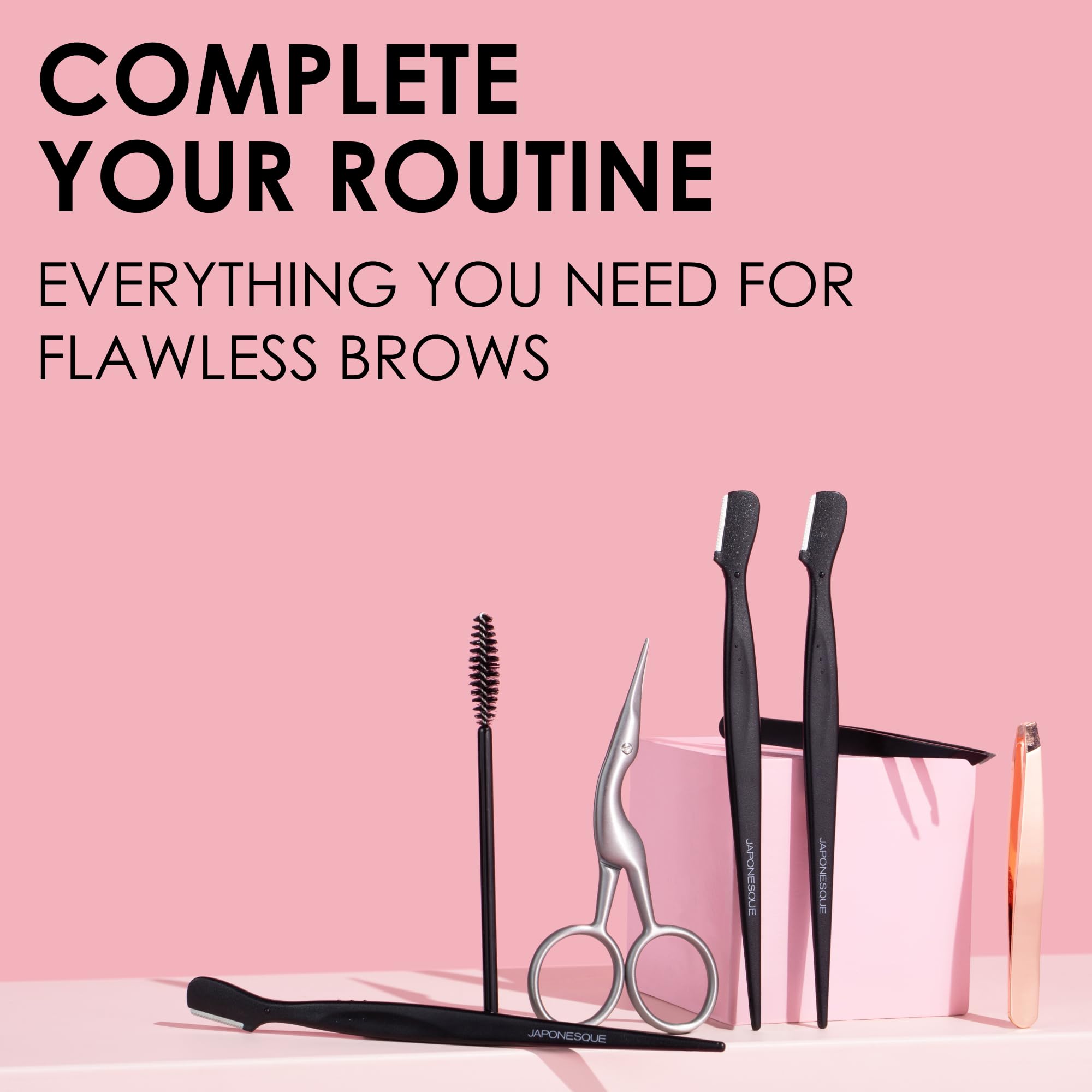 JAPONESQUE rangement-accessoires-sourcils idéal pour organiser vos outils.