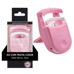 Recourbe-cils JAPONESQUE de voyage, rose, format compact pratique.