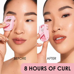 Tampon de remplacement inclus pour retouches rapides des cils.