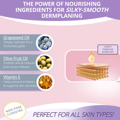 Jasclair Dermaplaning Oil: formule non comédogène et absorption rapide.