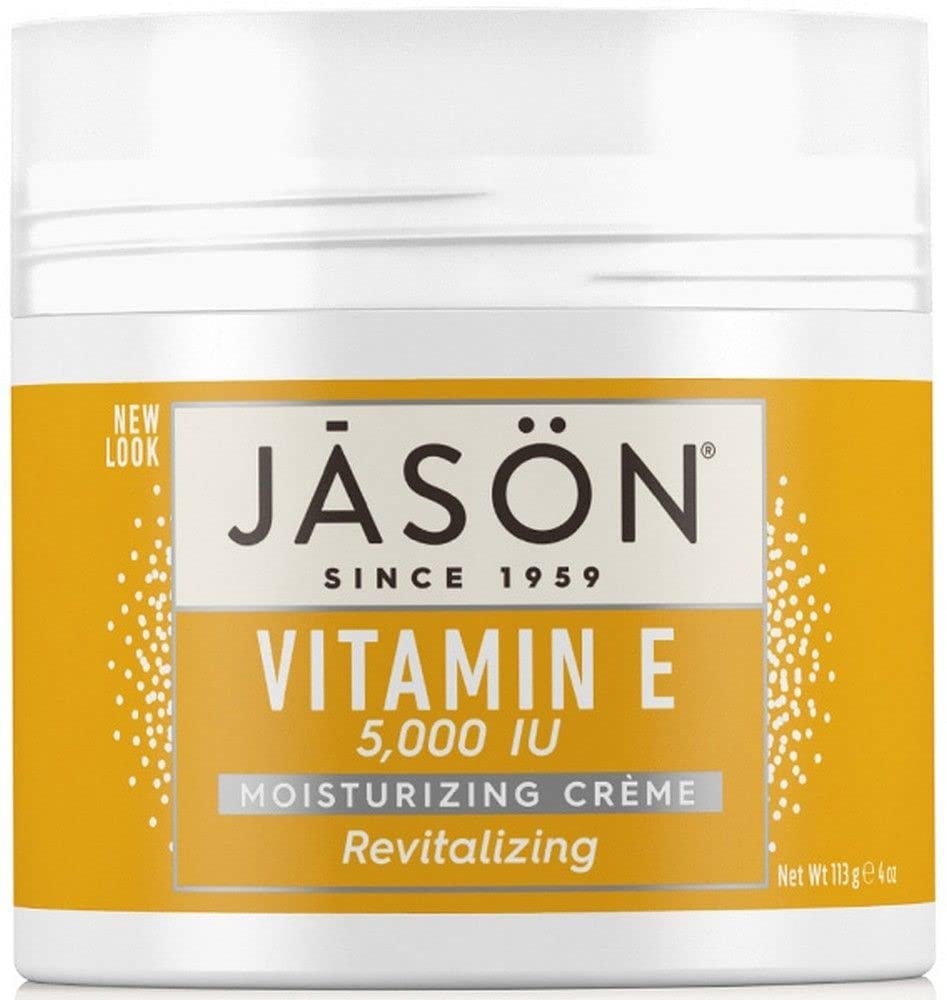 JASON Crème vitamine E 5000 UI, bouteille multicolore, hydratation durable