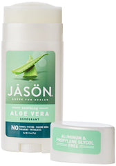 Jason déodorant Aloe vera et vitamine E apaise la peau.