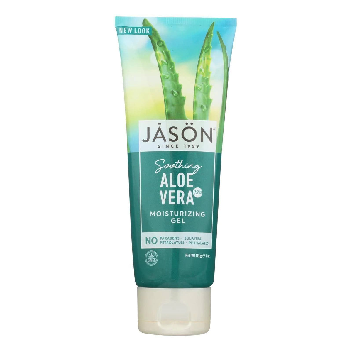 Gel Jason aloès véra 98% pour peaux sèches et irritées.