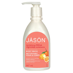 Gel douche Jason citron – bouteille montrant hydratation nourrissante.