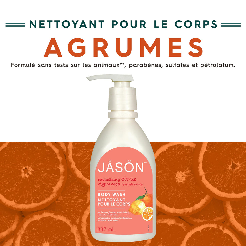 Gel douche Jason citron – mousse luxueuse pour une expérience sensorielle.