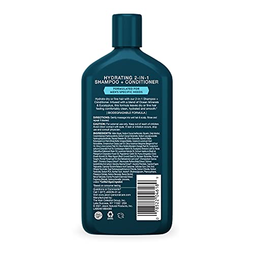 Etiquette sans sulfates de Jason 2-en-1, impression naturelle