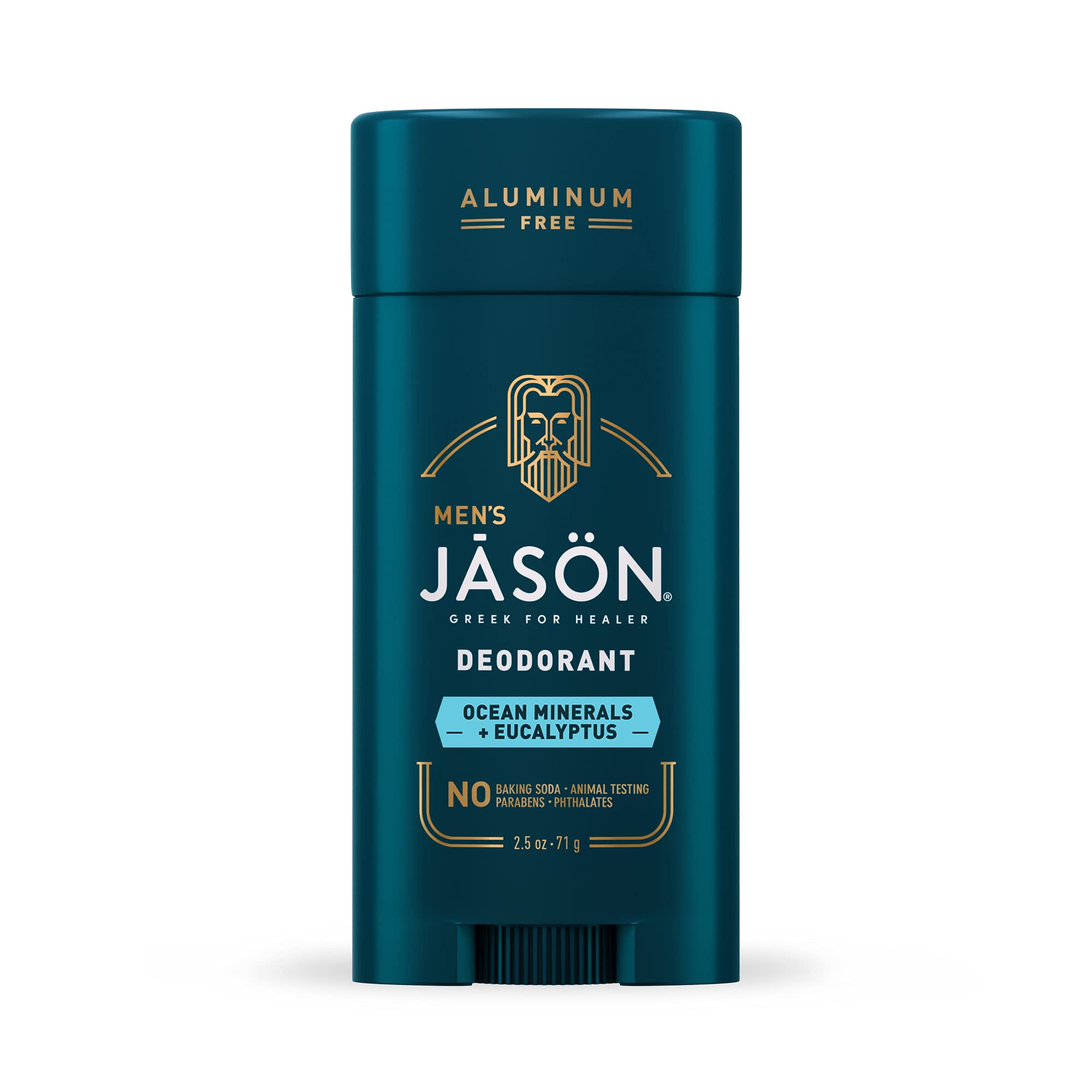 Déodorant Jason pour homme, emballage pratique et élégant.
