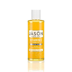 Huile nourrissante JASON vitamine E 5000 UI pour peau sèche, douceur instantanée.