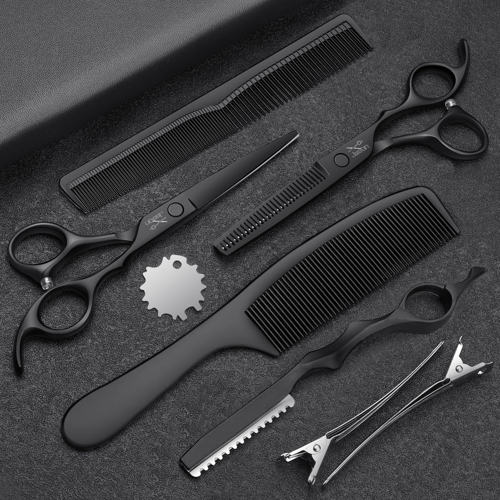 JASON set ciseaux-coiffure ensemble complet pour coupes professionnelles à domicile