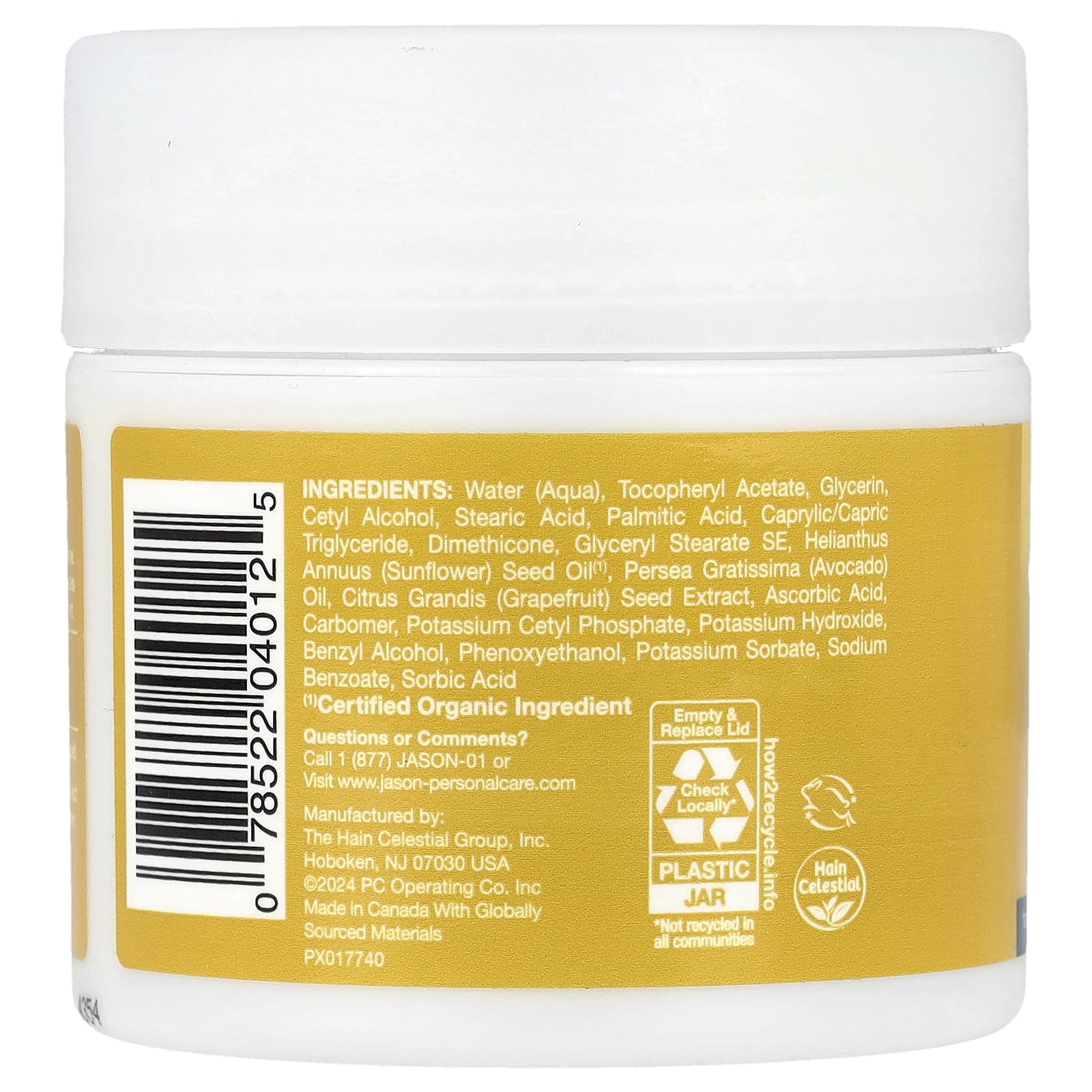 Texture riche de la crème JASON appliquée sur la peau mature, nourrissante.