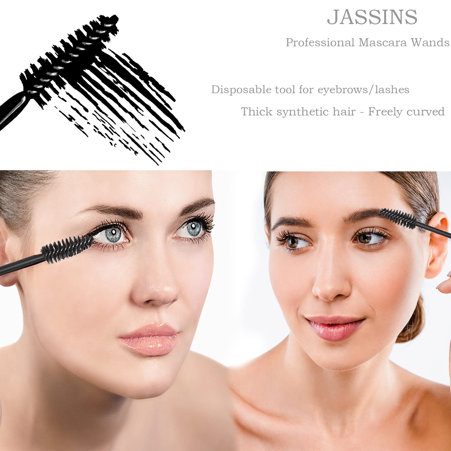 Applicateurs lèvres rose jetables JASSINS, hygiène et application sans mélange.
