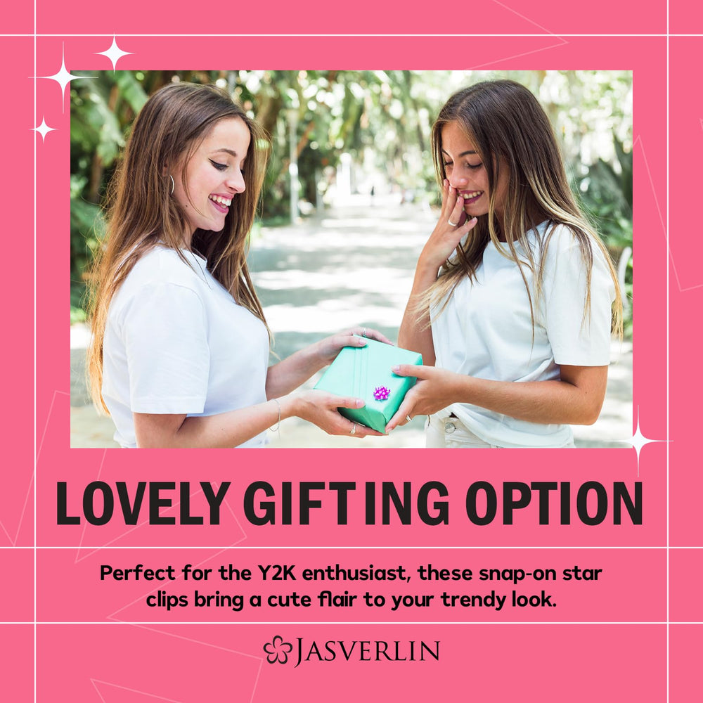Épingle étoile Y2K JASVERLIN glitter petit, brillance légère