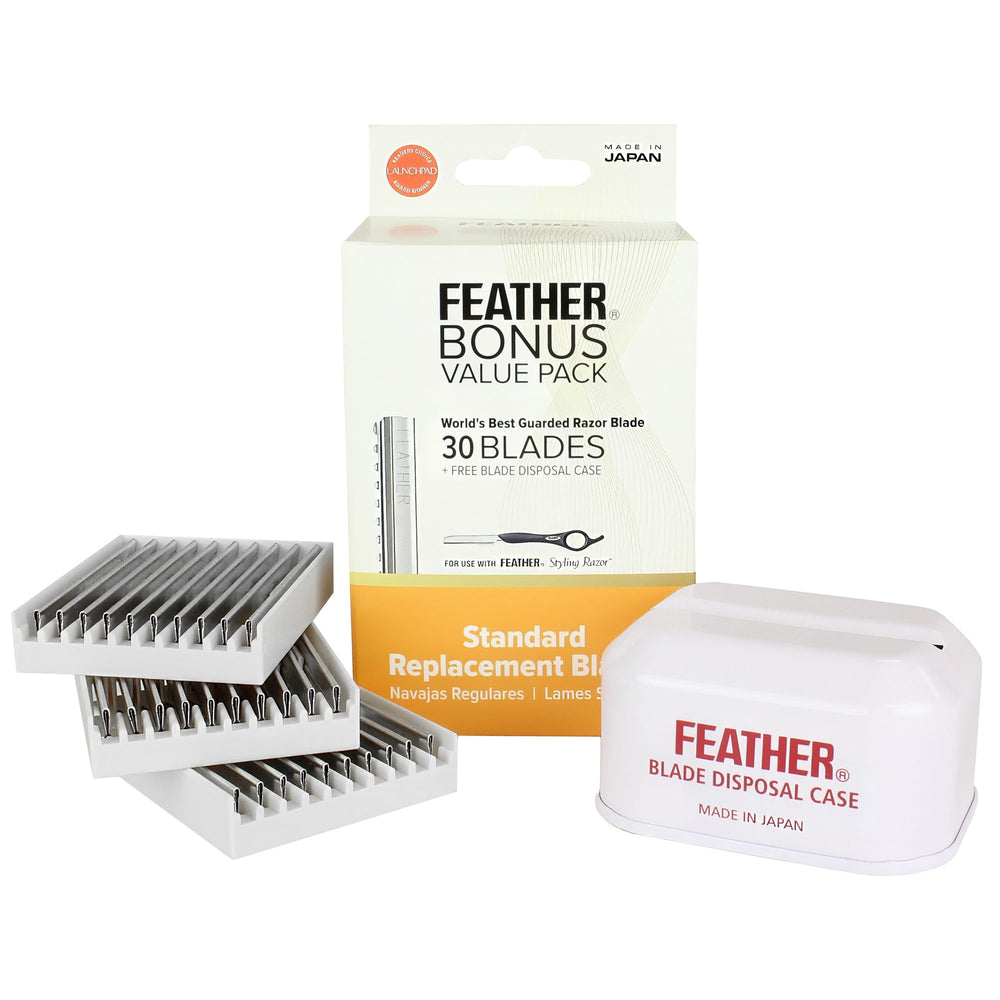Lames Feather par Jatai pour styling professionnel et précision accrue.