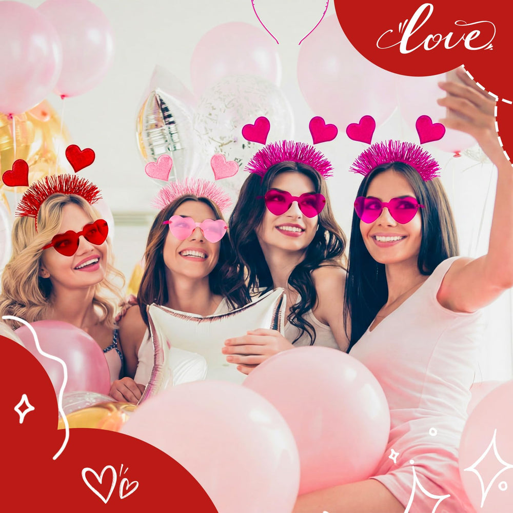 Ensemble 12 pièces Saint-Valentin JATEBI, accessoires festifs.