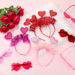 Lunettes cœur en polycarbonate rouge JATEBI, lunettes légères et confortables.