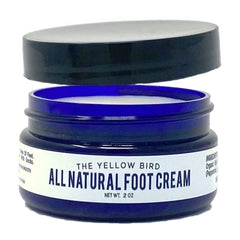 Crème Pied Jaune-Oiseau hydrate et apaise talons secs grâce à l’huile d’arbre à thé.