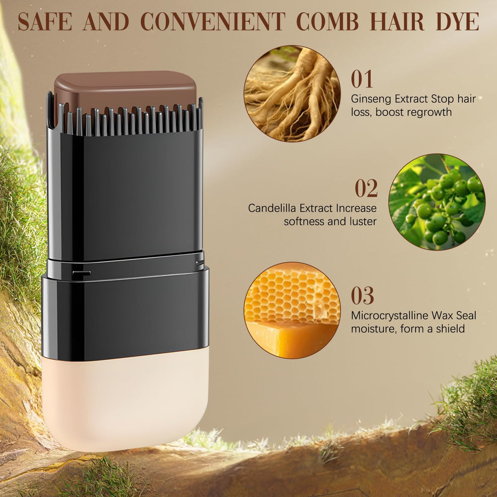 Javpav couvre les gris en douceur grâce au bâtonnet colorant.