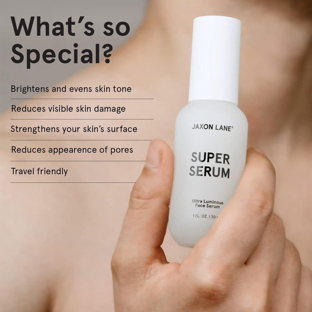 Sérum JAXON LANE Bakuchiol—texture légère, peut lisser les irrégularités de peau.