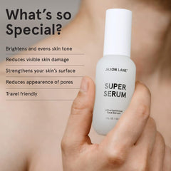 Sérum JAXON LANE Bakuchiol—texture légère, peut lisser les irrégularités de peau.