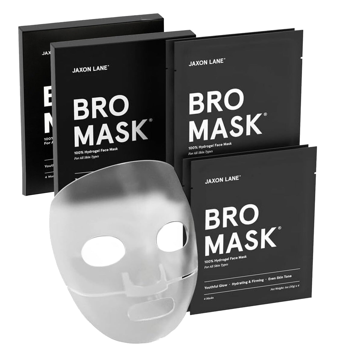 Masque hydrogel JAXON LANE BRO prêt à l'emploi avec emballage masculin