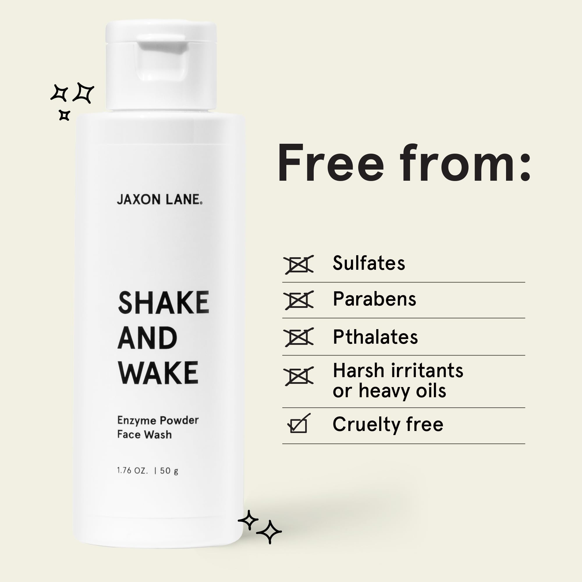 JAXON LANE Shake and Wake: niacinamide et AHA pour lisser les pores.