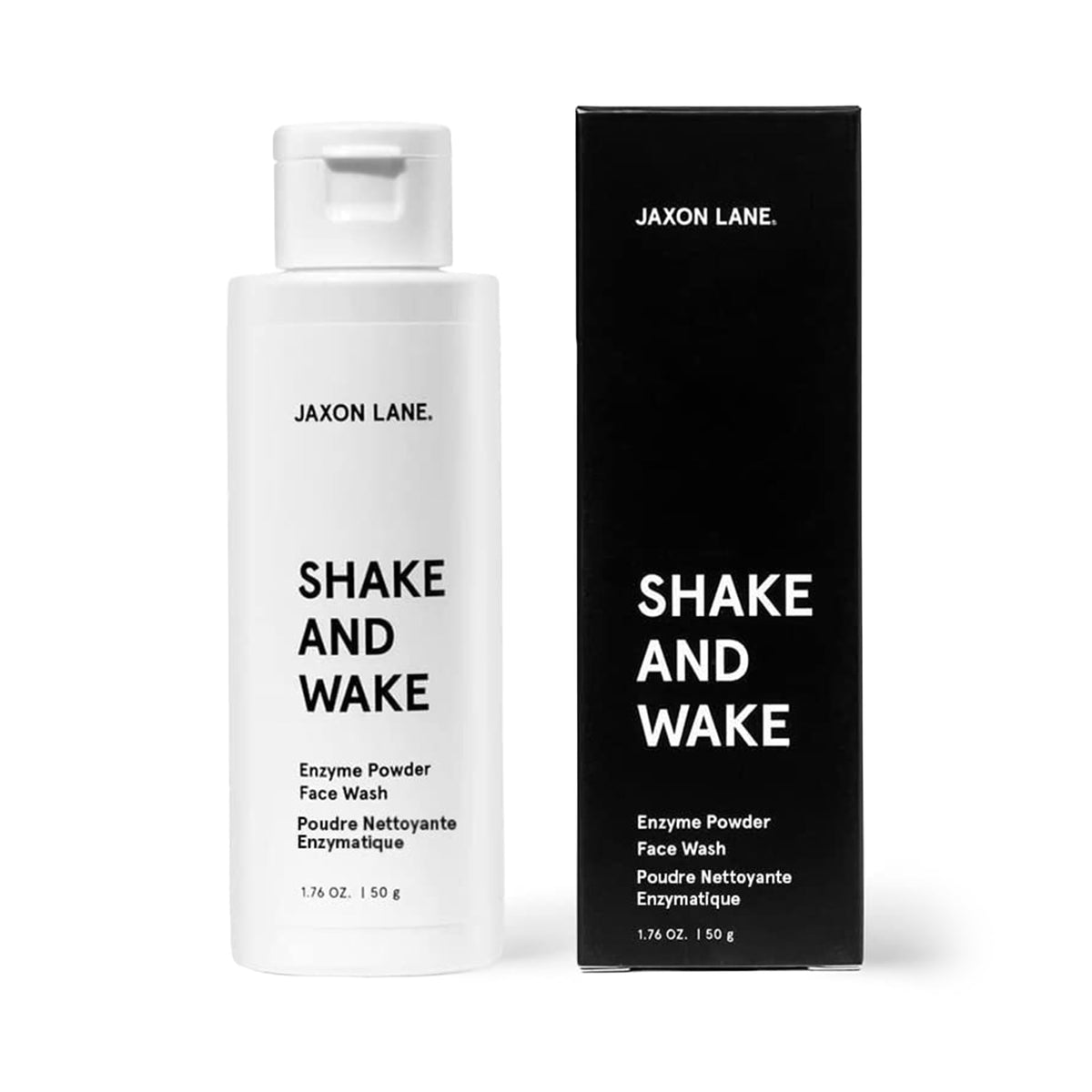 JAXON LANE Shake and Wake: poudre se transformant en mousse pour un nettoyage visage doux.