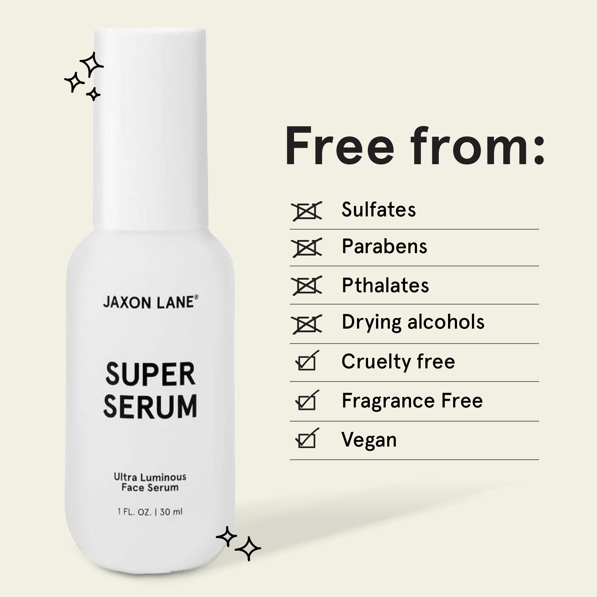 Sérum JAXON LANE Vitamine C—éclat naturel et protection antioxydante possible.