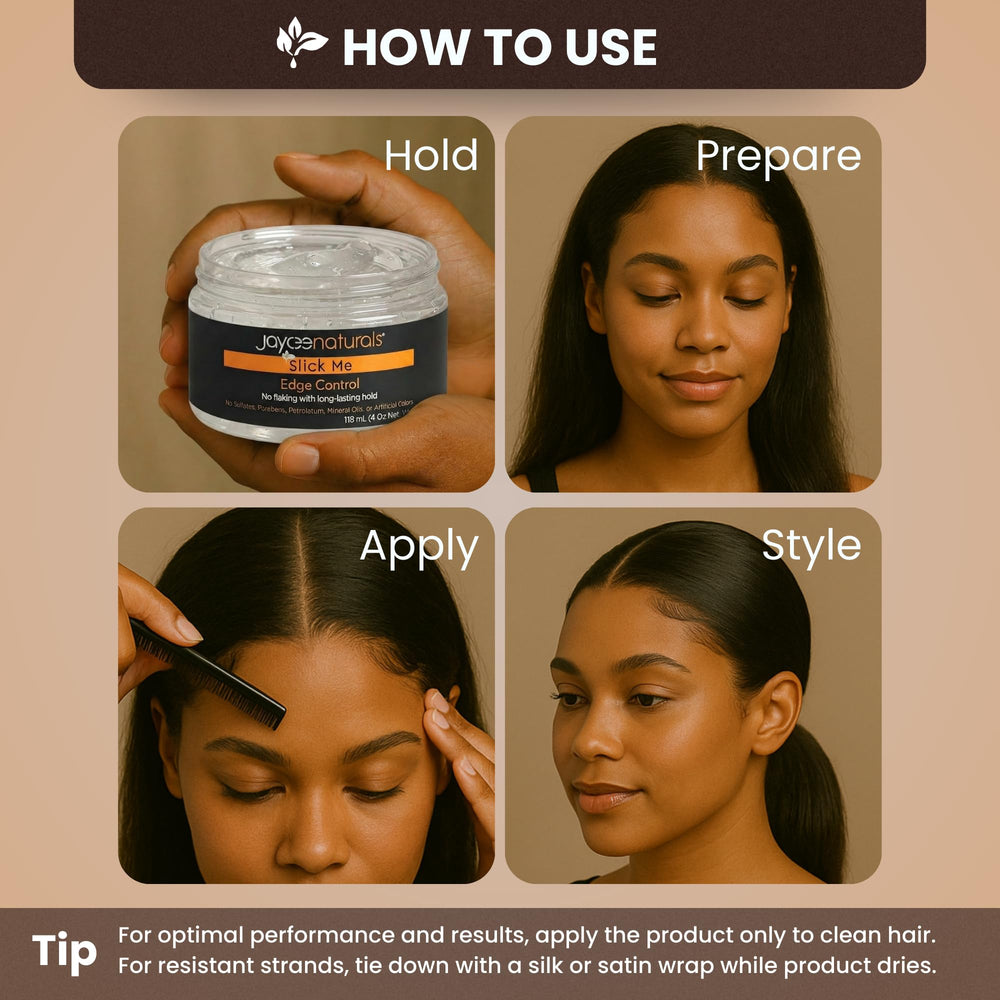 Jaycee Naturals Slick Me Edge idéal pour locs et tresses