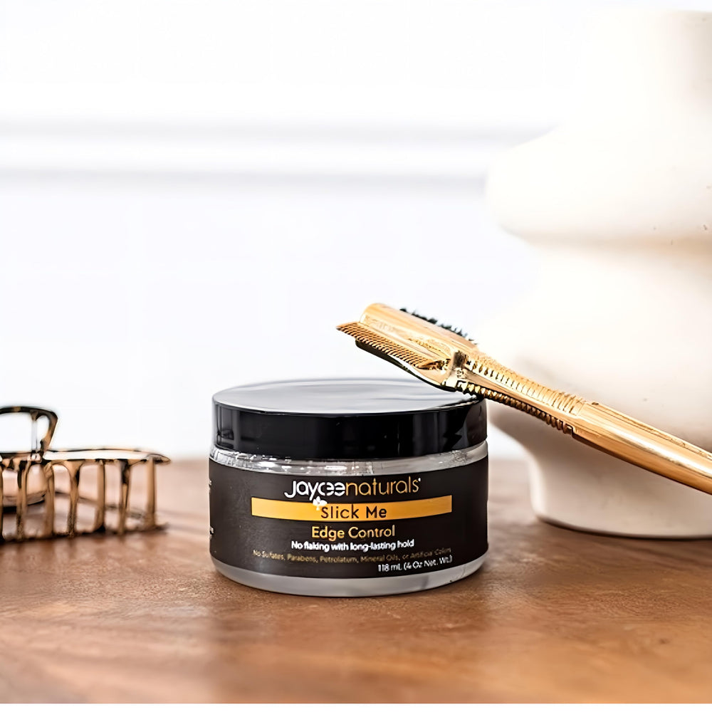 Jaycee Naturals Slick Me Edge look net prêt pour photos