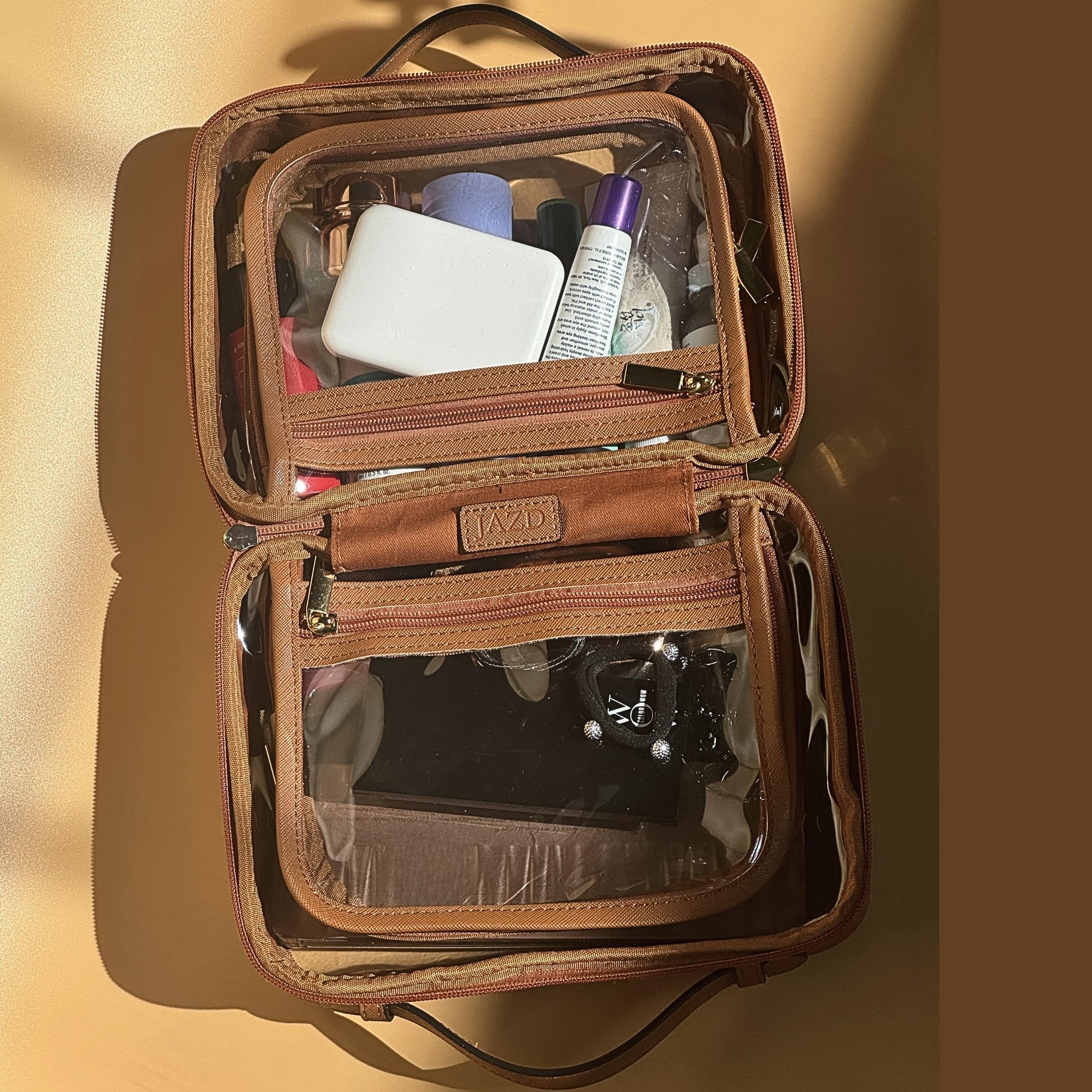 JAZD, sac avec deux compartiments intérieurs pour organiser maquillage.