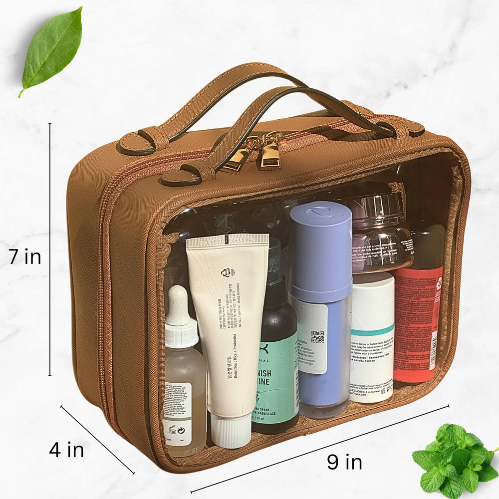 JAZD, sac transparent résistant à l'eau, idéal pour voyager et protéger vos essentiels.