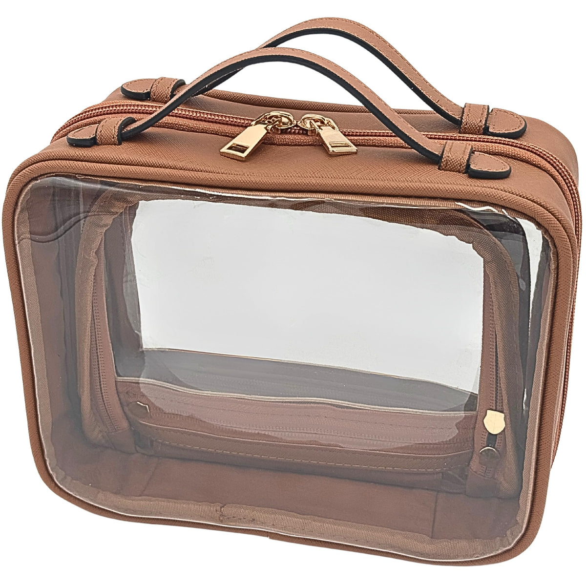 Sac JAZD maquillage transparent, repérage rapide lors des voyages.