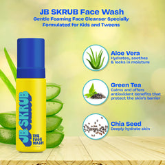 JB SKRUB graines de chia nourrissent la peau en douceur.