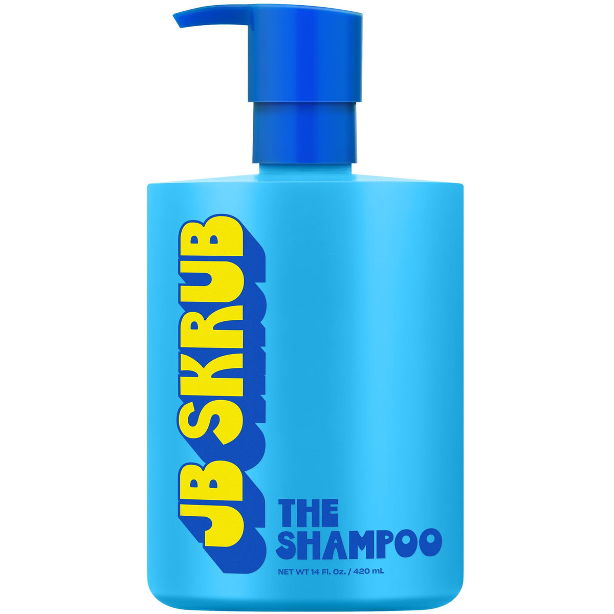 JB SKRUB shampooing – bouteille citronnée, parfum frais et douceur délicate.